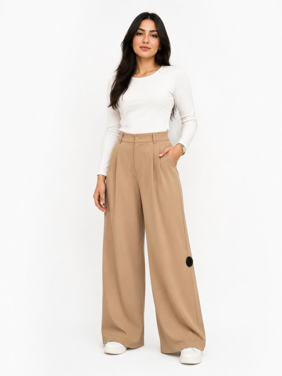 شلوار پارچه ای بگ زنانه وارداتی